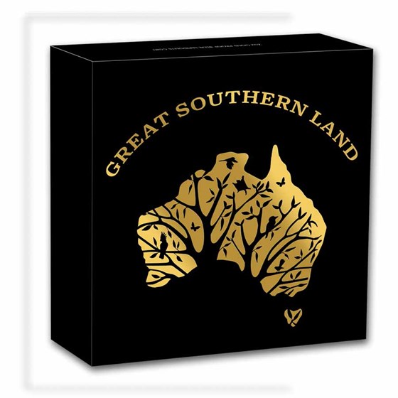 2025 AUS 2 oz Gold Blue Lepidolite Great Southern Land Proof