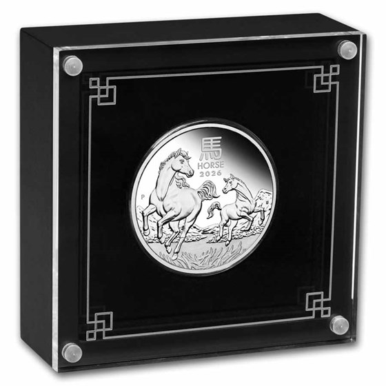 2026 Australia 1 oz Silver Lunar Horse Proof (w/Box &amp; COA)
