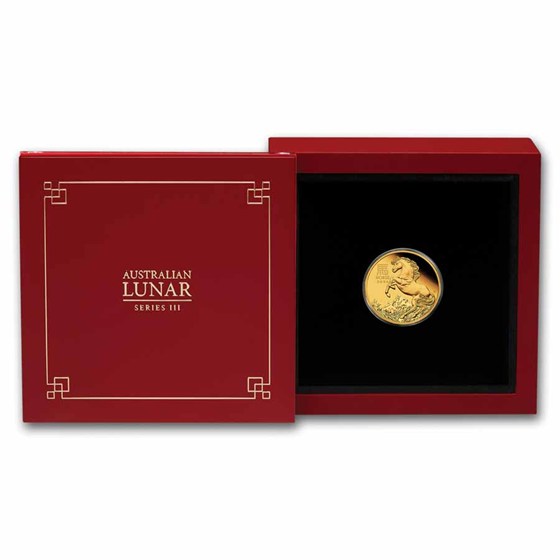 2026 Australia 1/10 oz Gold Lunar Horse Proof (w/Box &amp; COA)