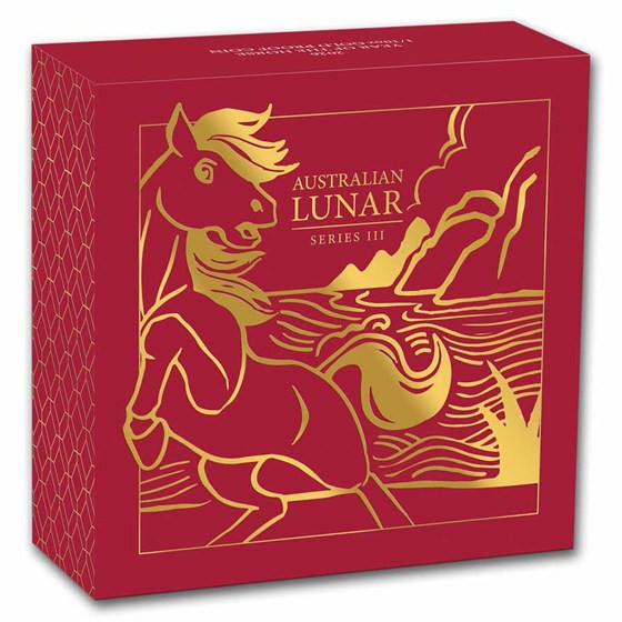 2026 Australia 1/10 oz Gold Lunar Horse Proof (w/Box &amp; COA)