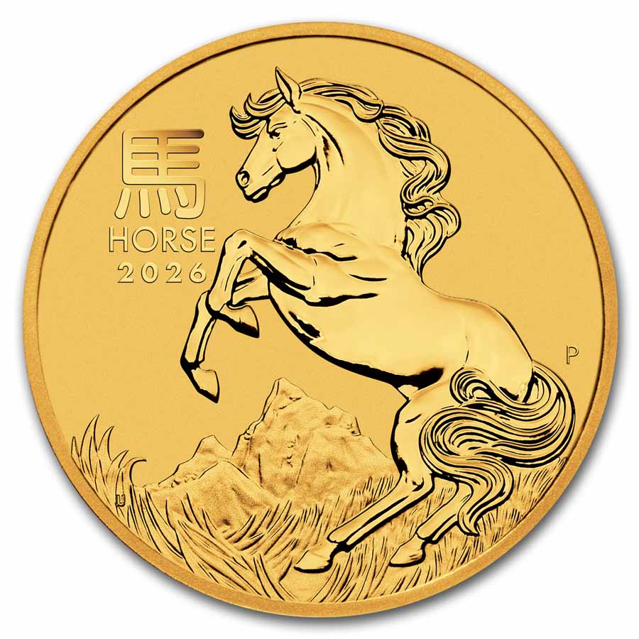 2026 Australia 1/10 oz Gold Lunar Horse BU (Series III)