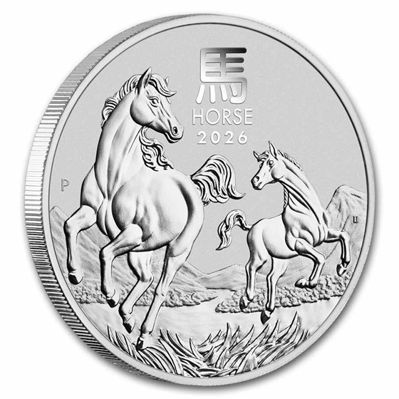 2026 AUS 1 oz Silver Lunar Horse MS-70 PCGS (FS, Red Label)