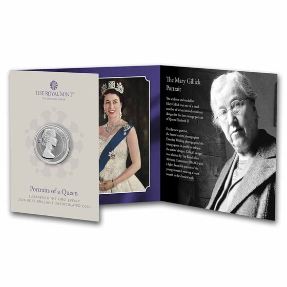 2026 Great Britain Mary Gillick Effigy BU (w/ Display Card)