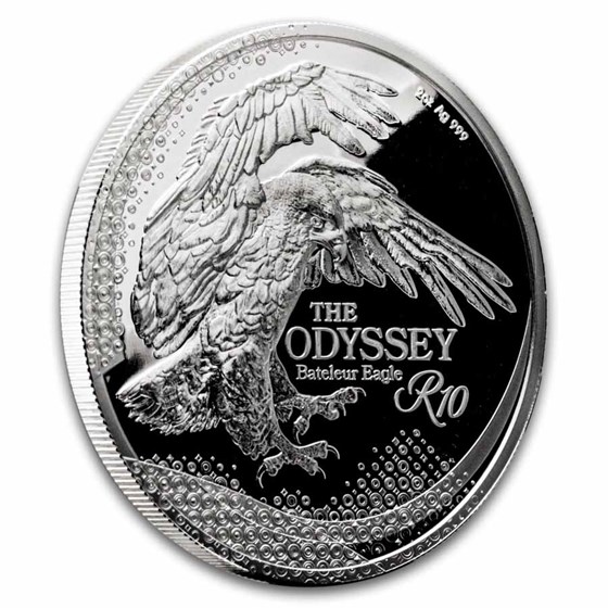 2025 South Africa 2 oz Silver The Odyssey Series: Bateleur Eagle