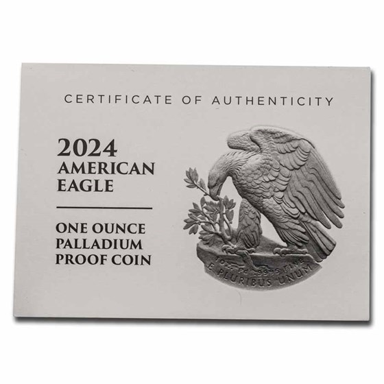 OGP Box &amp; COA - 2024 (W) Palladium American Eagle Proof