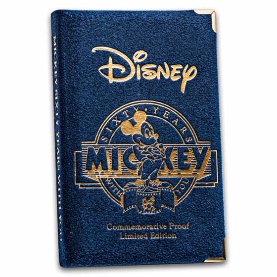 1 oz Silver Round - Mickey Mouse 60 Years Ambassador of Peace