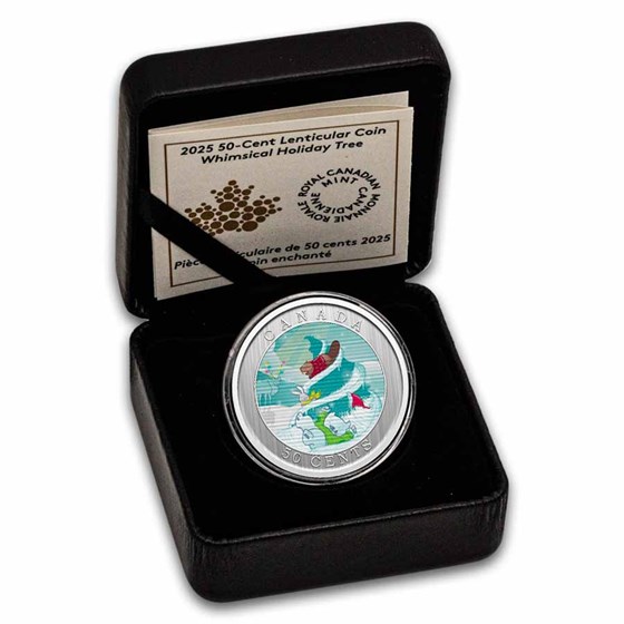 2025 Canada 50-Cent Lenticular Whimsical Holiday Tree