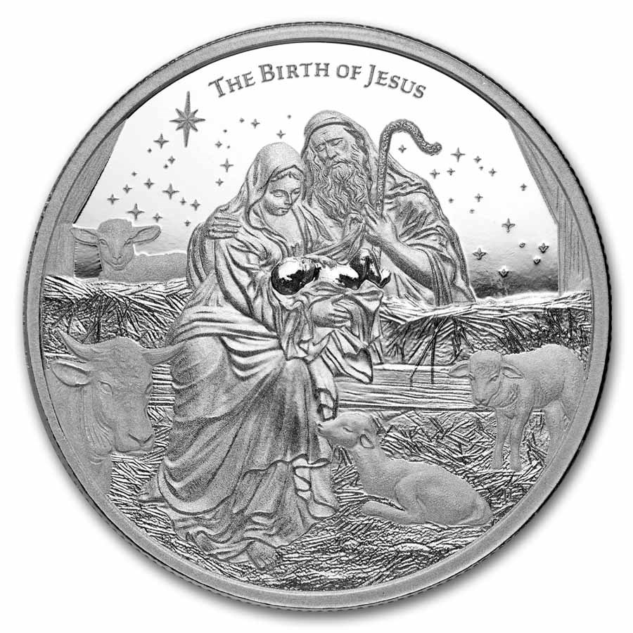 2025 Niue 1 oz Silver Wonders of Christ: Nativity BU
