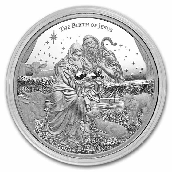 2025 Niue 1 oz Silver Wonders of Christ: Nativity BU