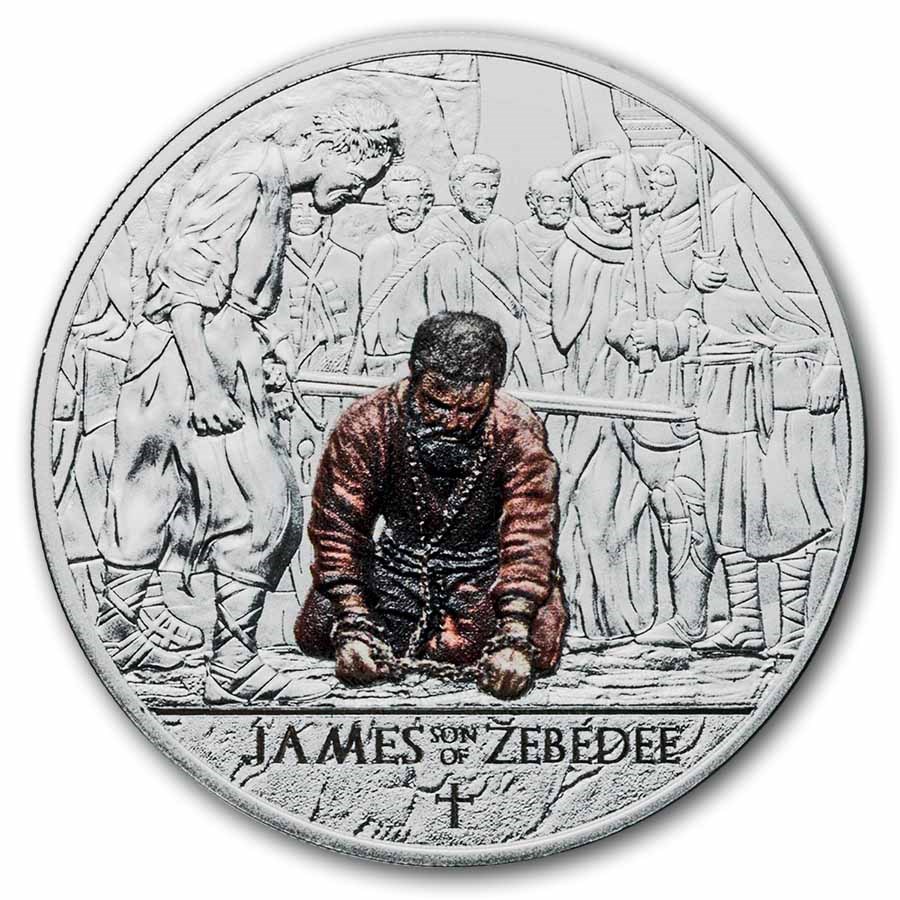 2025 Ghana The 12 Apostles Judas & James 2-Coin Set (Colorized)