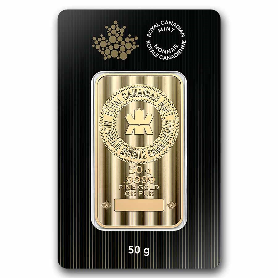 50 gram Gold Bar - Royal Canadian Mint (In Assay)