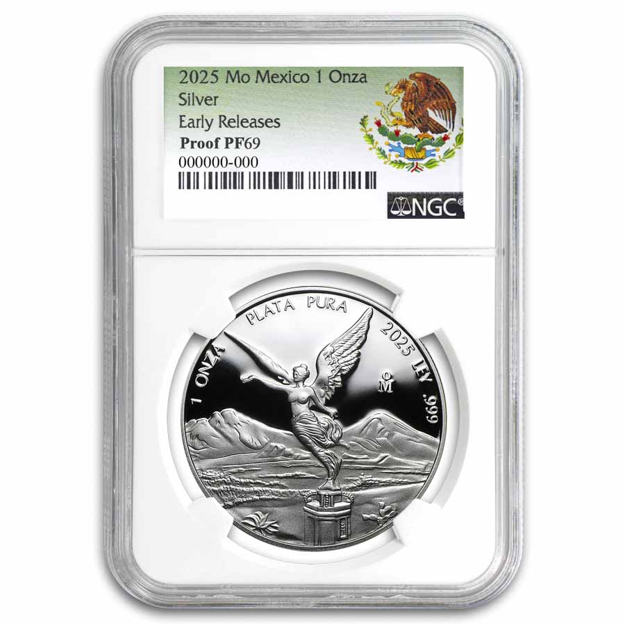 2025 Mexico 1 oz Silver Proof Libertad PF-69 NGC (ER)