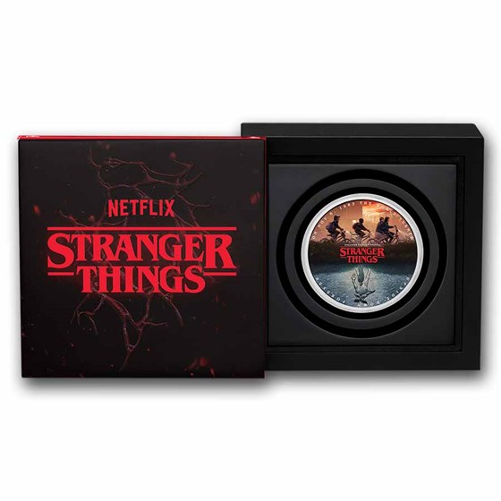 2026 TUV 1 oz Silver Colorized Stranger Things The Upside Down