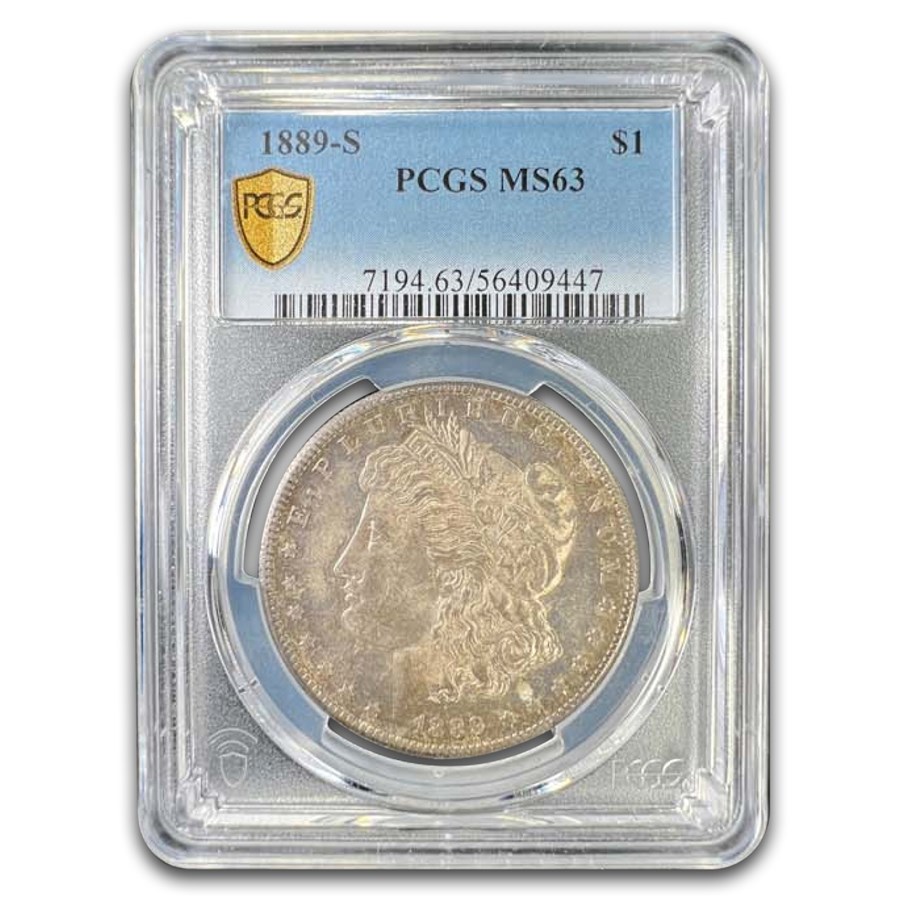 1889-S Morgan Dollar MS-63 PCGS (Toned)