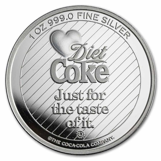 Coca-Cola® 1 oz Silver Diet Coke Struck Round (in TEP)