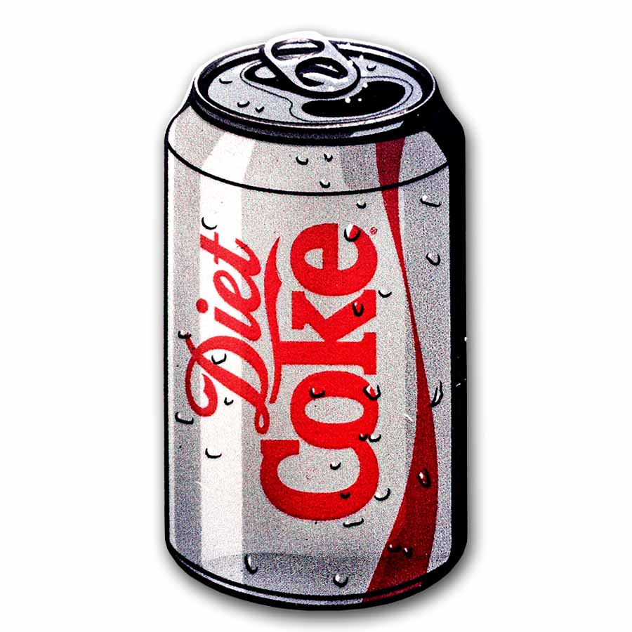 Coca-Cola® 1 oz Silver Diet Coke Shaped Coin w/ Box & COA Coca-Cola® 1 oz Silver Diet Coke Shaped Coin w/ Box & COA