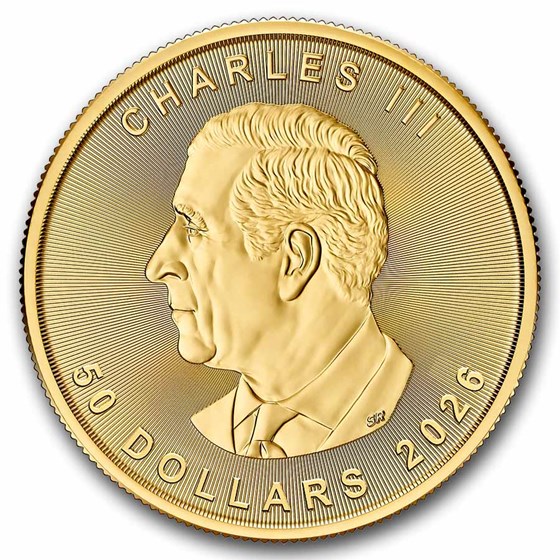 2026 Canada 1 oz Gold Maple Leaf (10-Coin MintDirect® Tube)