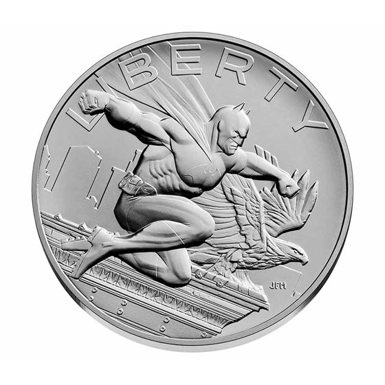 (2025) 1 oz Silver Comic Art Batman Medal (w/Box &amp; COA)