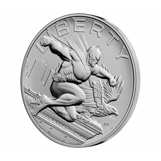 (2025) 1 oz Silver Comic Art Batman Medal (w/Box &amp; COA)