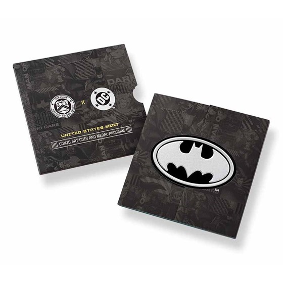 (2025) 1 oz Silver Comic Art Batman Medal (w/Box &amp; COA)