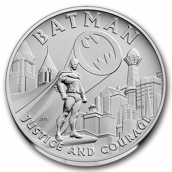 2025 2.5 oz Silver Comic Art Batman Medal (w/Box &amp; COA)