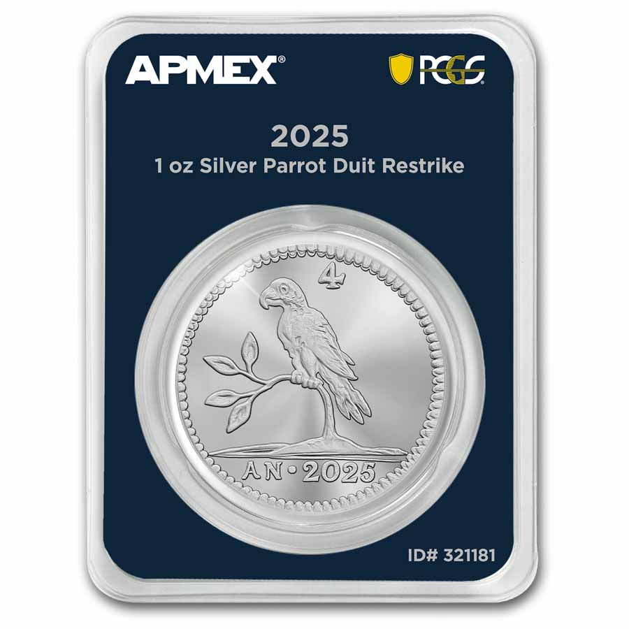 2025 Netherlands 1 oz Silver Parrot Duit (MD® Premier + PCGS FS)