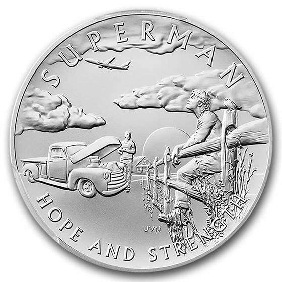 (2025) 2.5 oz Silver Comic Art Superman Medal MS-70 PCGS (FDI)
