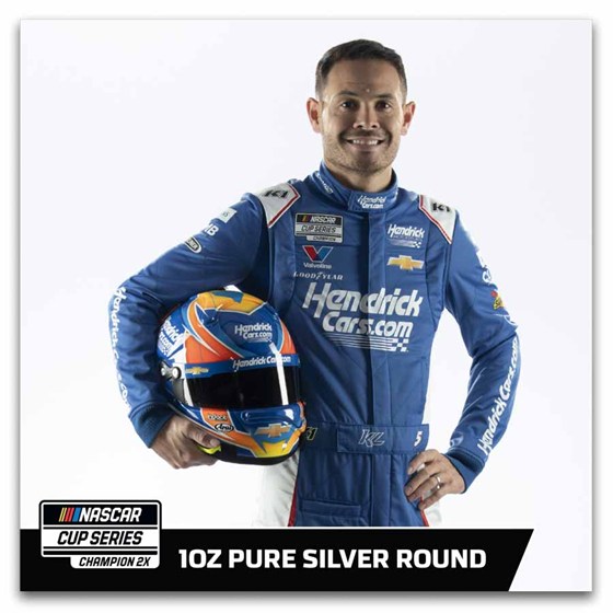 1 oz Silver Round - NASCAR Cup Series Champion - Kyle Larson