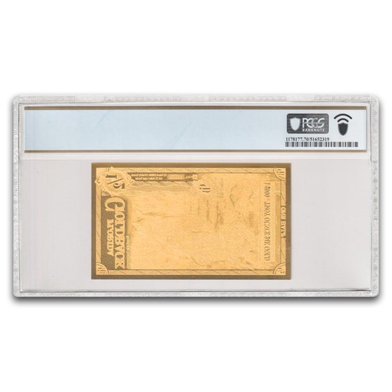 2025 1/2 Florida Goldback Aurum Gold Foil Note MS-70 PCGS (Alpha)