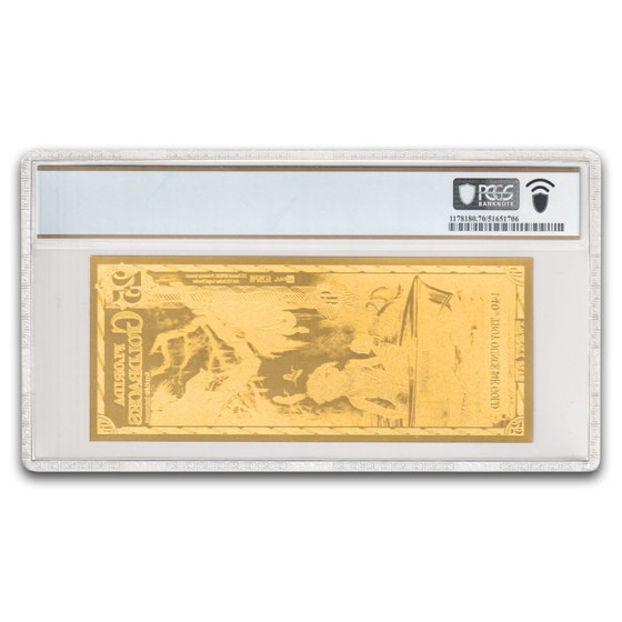 2025 25 Florida Goldback Aurum Gold Foil Note MS-70 PCGS (Alpha)
