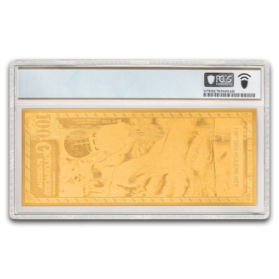 2025 100 Florida Goldback Aurum Gold Foil Note MS-70 PCGS (Alpha)