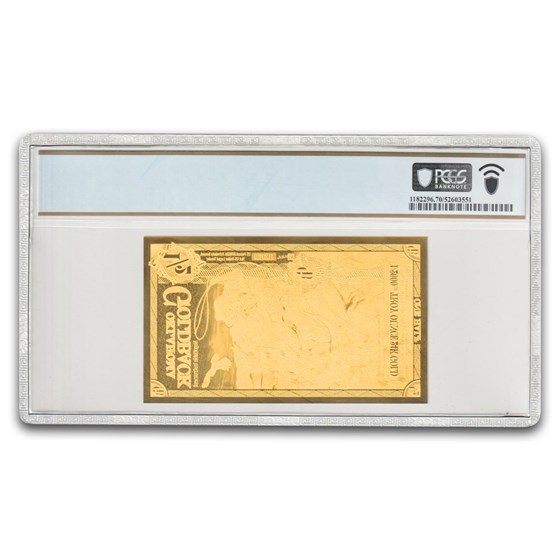 2025 1/2 Oklahoma Goldback Gold Foil Note MS-70 PCGS (Alpha)