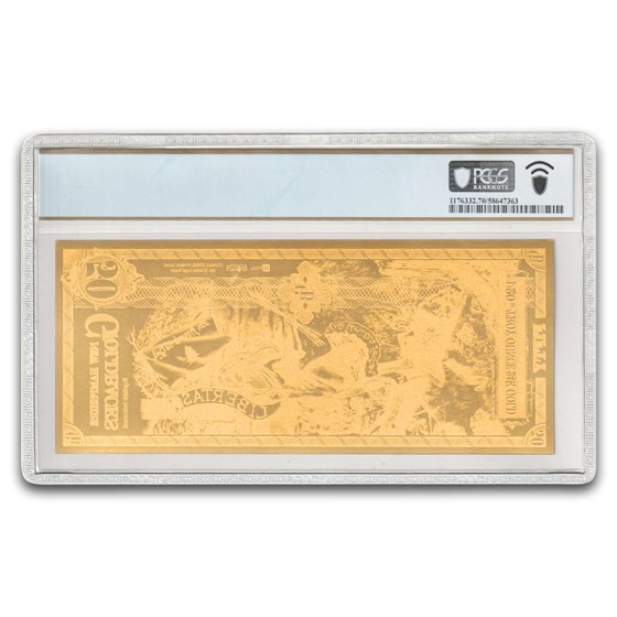 2024 50 New Hampshire Goldback - Aurum Gold Foil Note MS-70 PCGS