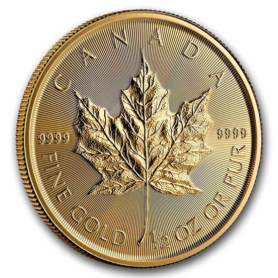 2026 Canada 1/2 oz Gold Maple Leaf BU
