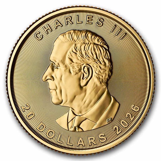 2026 Canada 1/2 oz Gold Maple Leaf BU