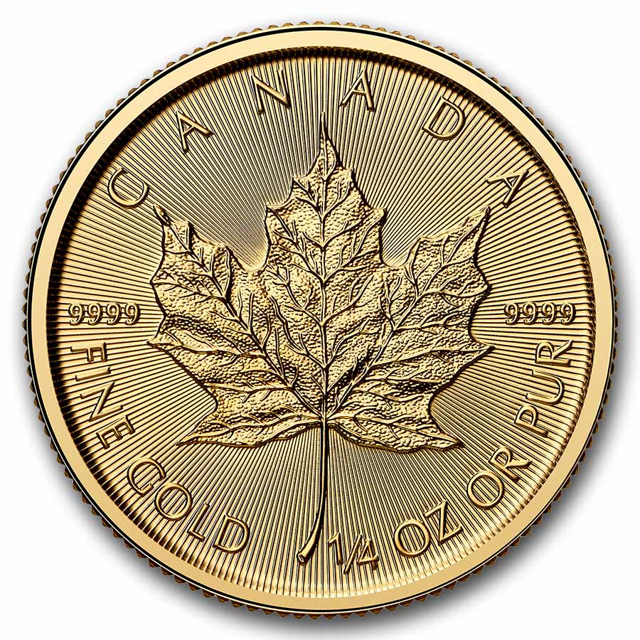 2026 Canada 1/4 oz Gold Maple Leaf BU