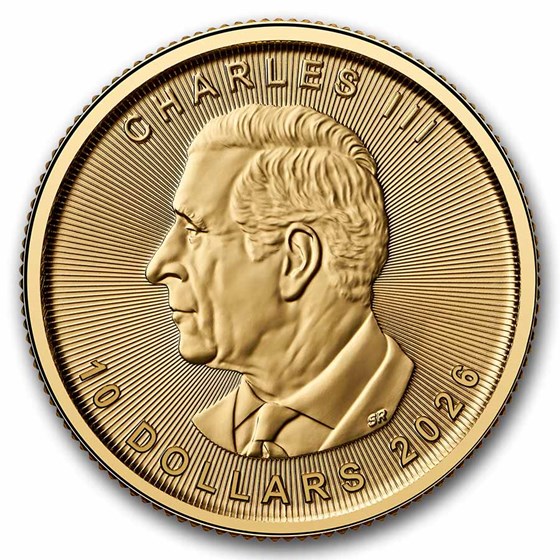 2026 Canada 1/4 oz Gold Maple Leaf BU
