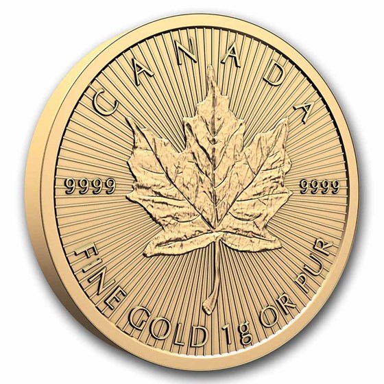 2026 25x 1 gram Gold Maple Leafs Maplegram25™ (In Assay Sleeve)