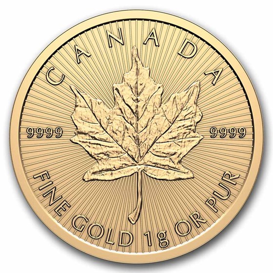 2026 25x 1 gram Gold Maple Leafs Maplegram25™ (In Assay Sleeve)