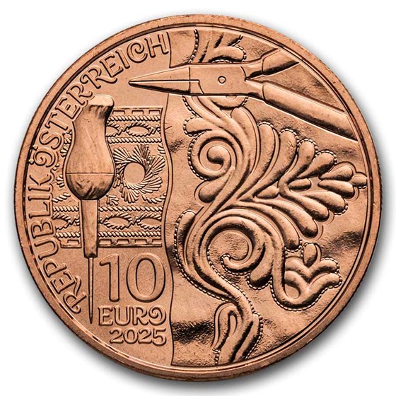 2025 Austria Copper €10 Traditional and Trendy: Leather