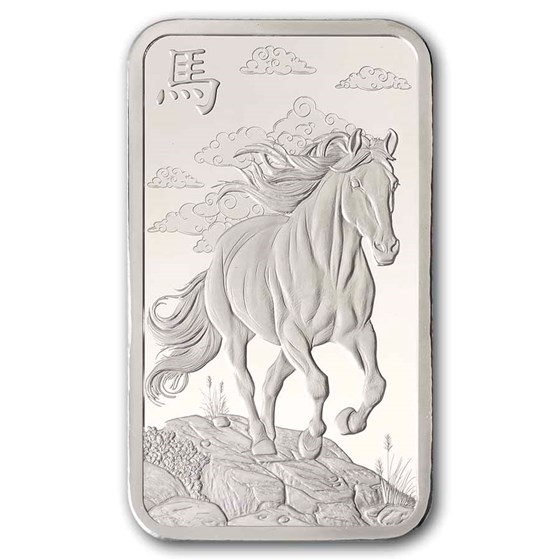 2026 1 oz Silver Bar - PAMP Suisse Year of the Horse (In Assay)