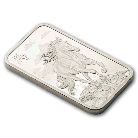 2026 10 gram Silver Bar - PAMP Year of the Horse (In Assay)