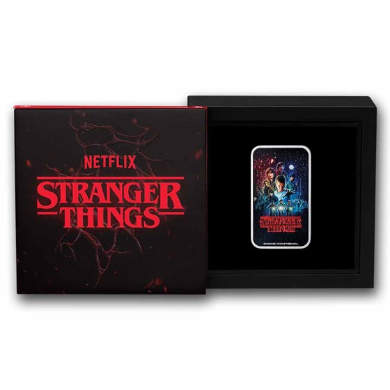 2026 TUV 1 oz Silver Colorized Stranger Things Season 1 Coin Box