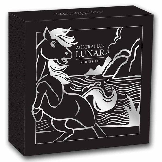 2026 Australia 1 oz Silver Lunar Horse (Gilded, w/ Box)