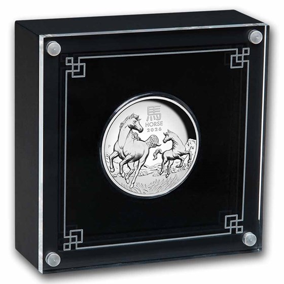 2026 Australia 1 oz Silver Lunar Horse Proof (HR, Box &amp; COA)