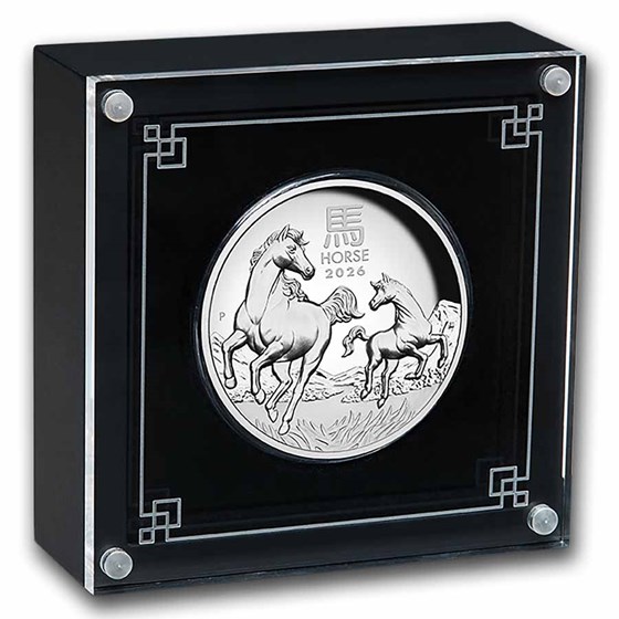 2026 Australia 5 oz Silver Lunar Horse Proof (HR, w/Box &amp; COA)