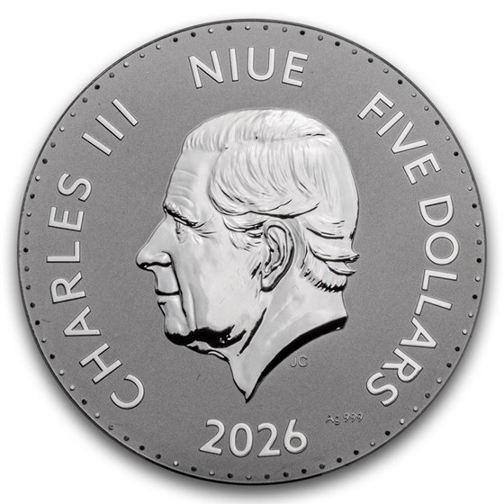 2026 Niue 2 oz Silver Year of the Horse (with Box &amp; COA)