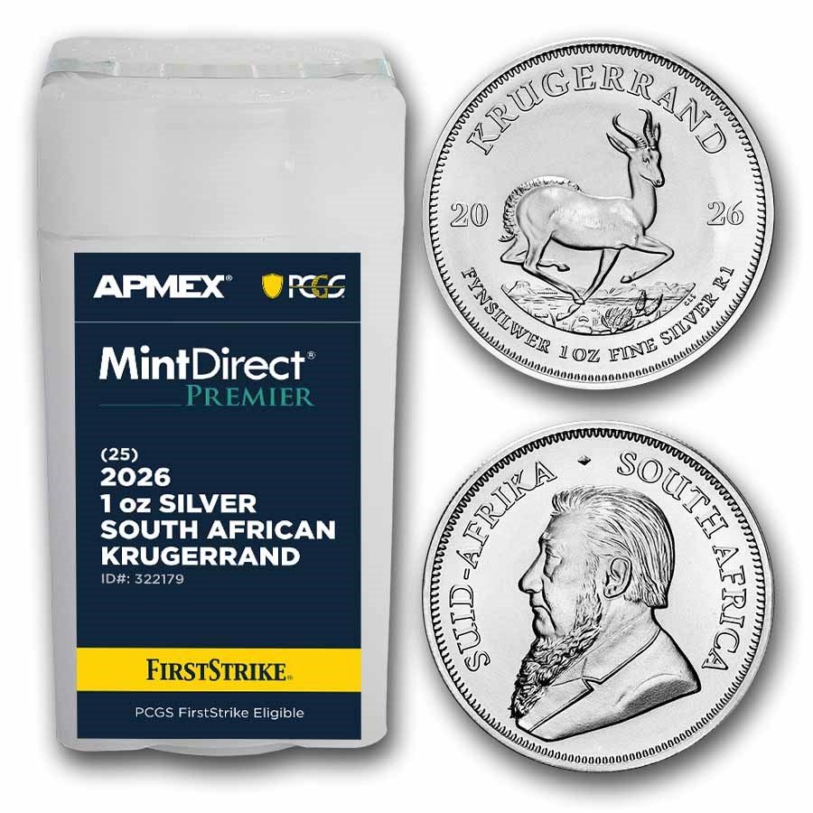 2026 S. Africa 1 oz Silver Krugerrand (MD Premier + PCGS FS Tube)