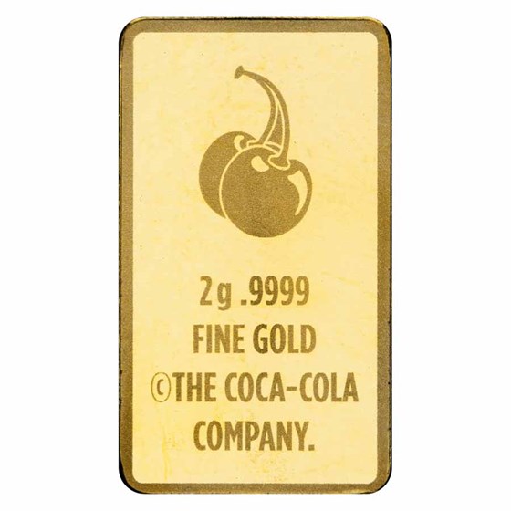 2 gram Gold Bar in TEP - Coca-Cola® Cherry Coke