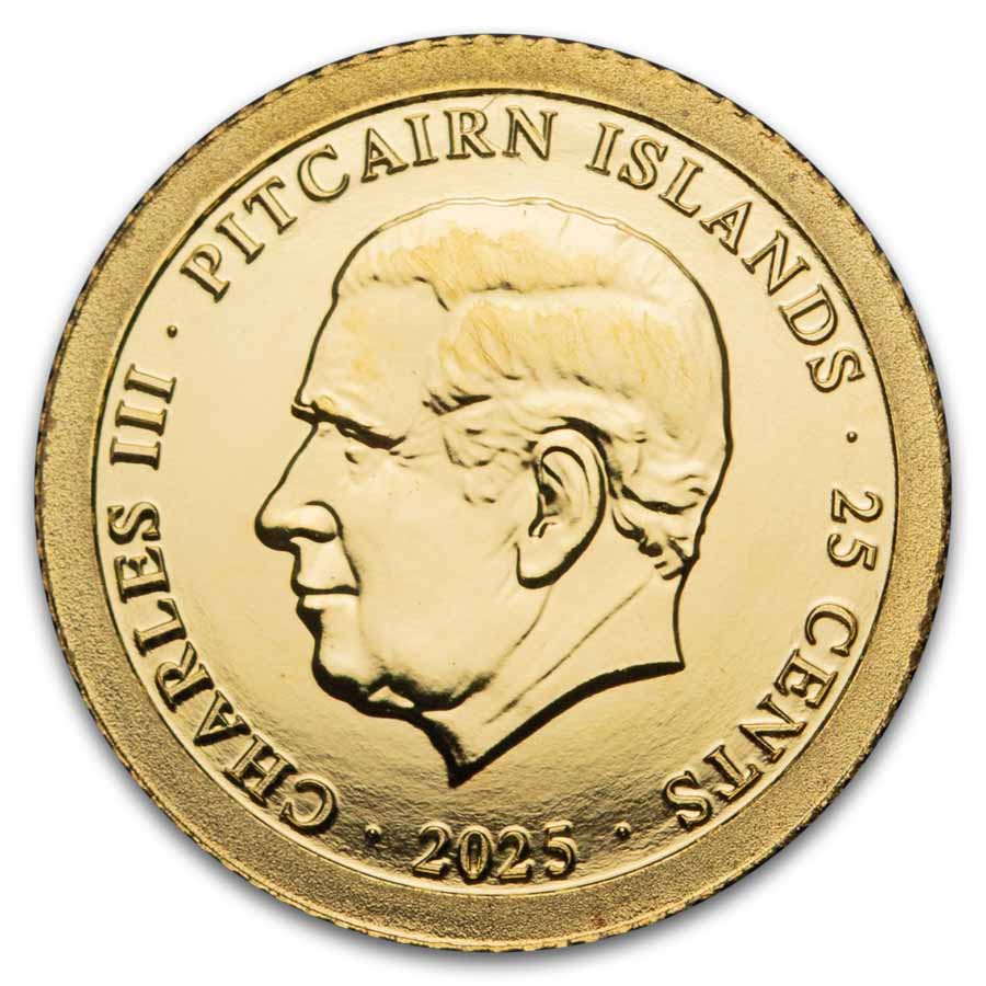 2025 Pitcairn Islands 1/2 gram Gold Ocean Wonders: Turtle